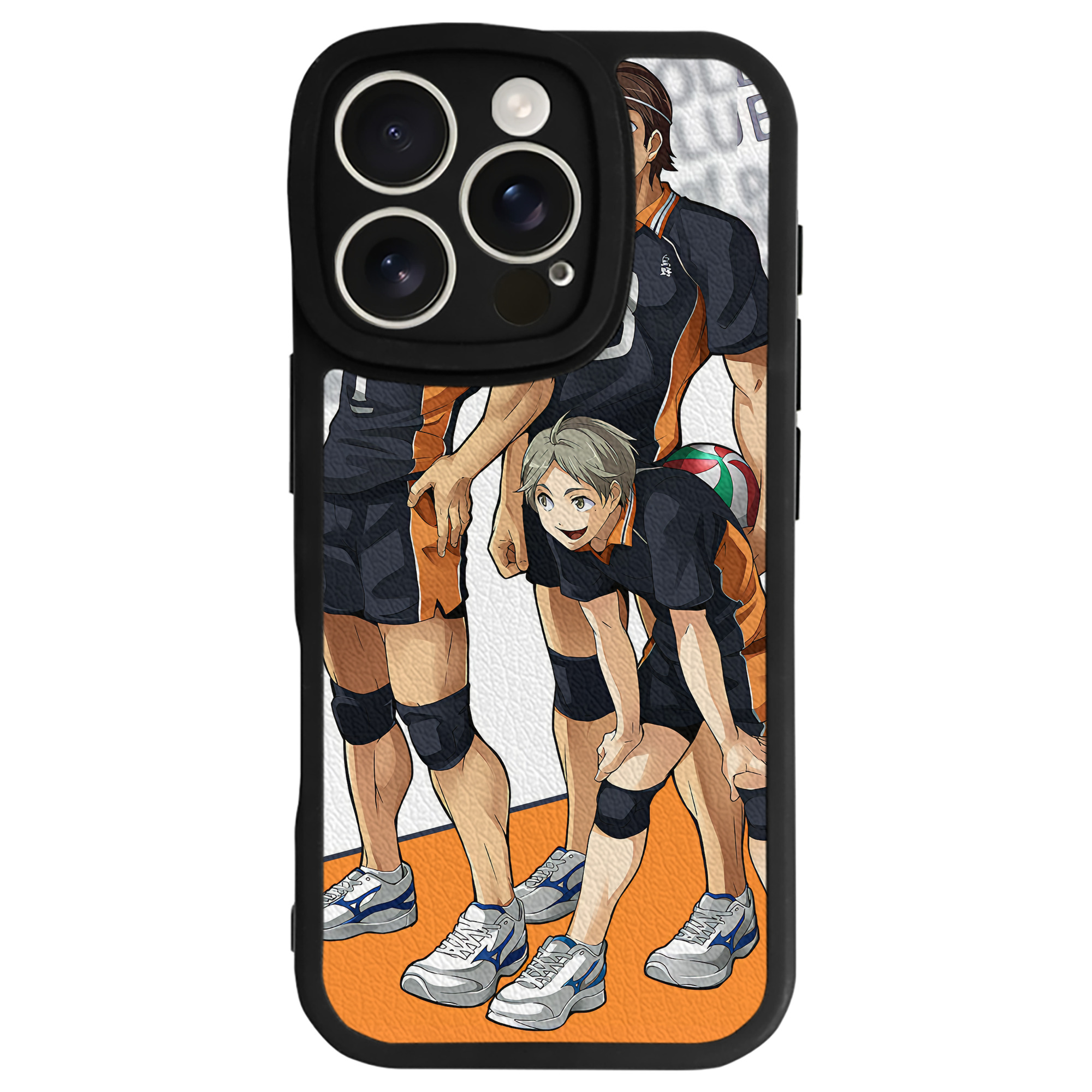（画像用） ハイキュー!! Haikyu!! 【iPhone 16シリーズ対応】シリコンスマホケース（レザー調） 材質：シリコン